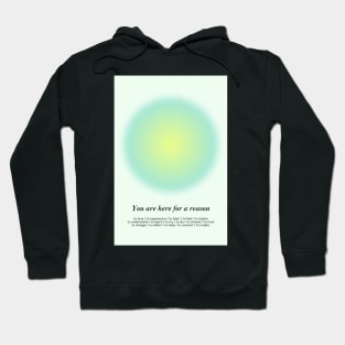 Positive Affirmation Green Gradient Aesthetic Aura Energy Hoodie